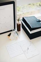 Prism Marble-Effect Pen & Stationery Holder | LIGNIA